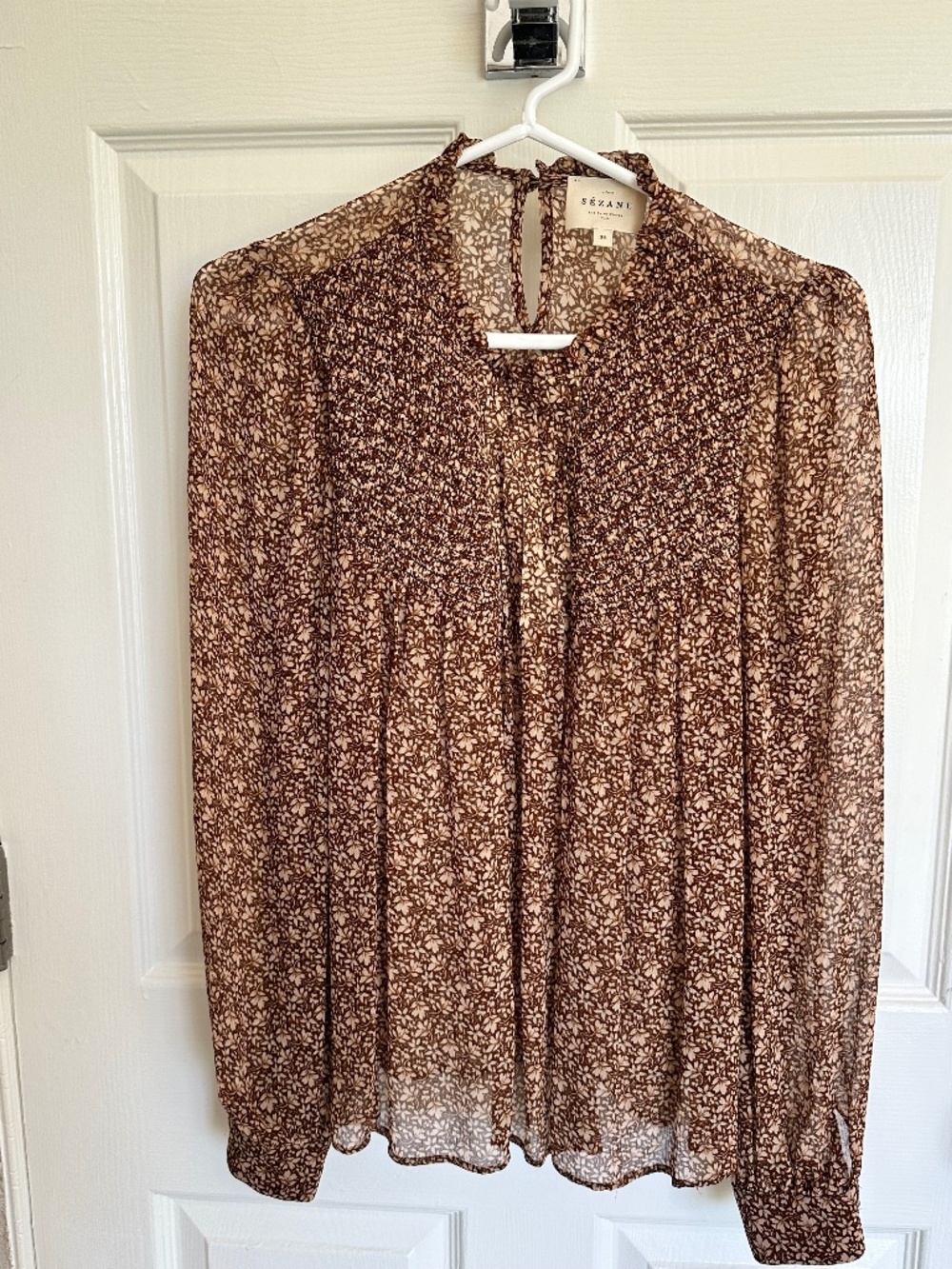 Sezane Mirta Blouse Fleurs Des Calanques - Size 36/ US 4/ Small